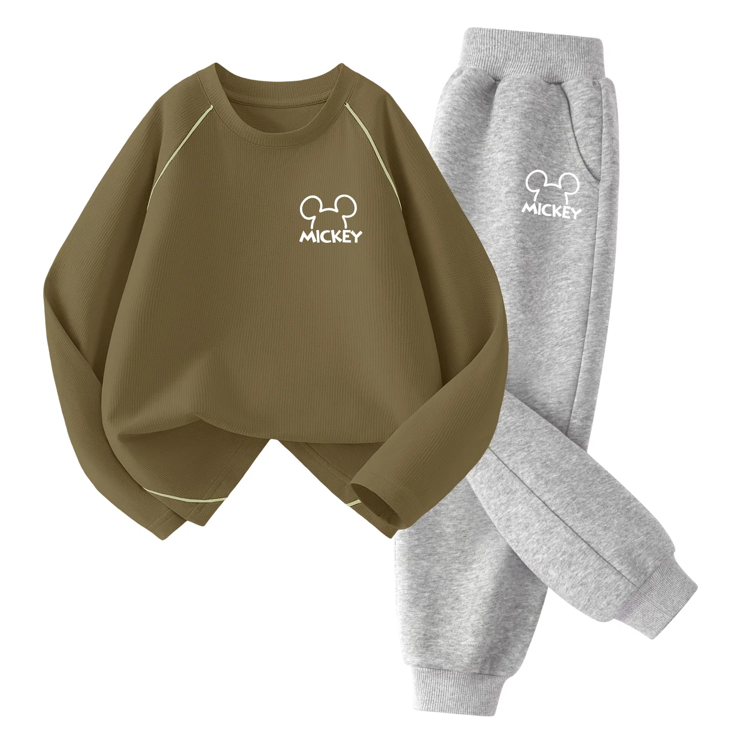 Детский спортивный комплект с принтом Di Line K Chestnut Brown+Di Line K Gray Disney, Thick Board Di Line K Chestnut Brown+Di Line K Gray