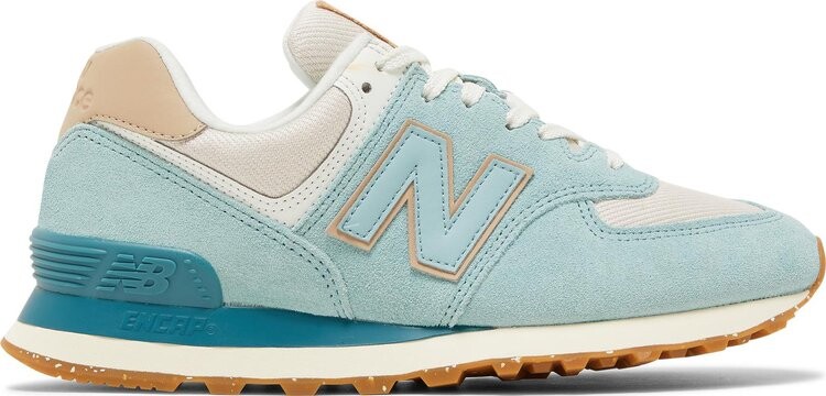 Кроссовки New Balance Wmns 574, голубой/светло-бежевый — фото 2