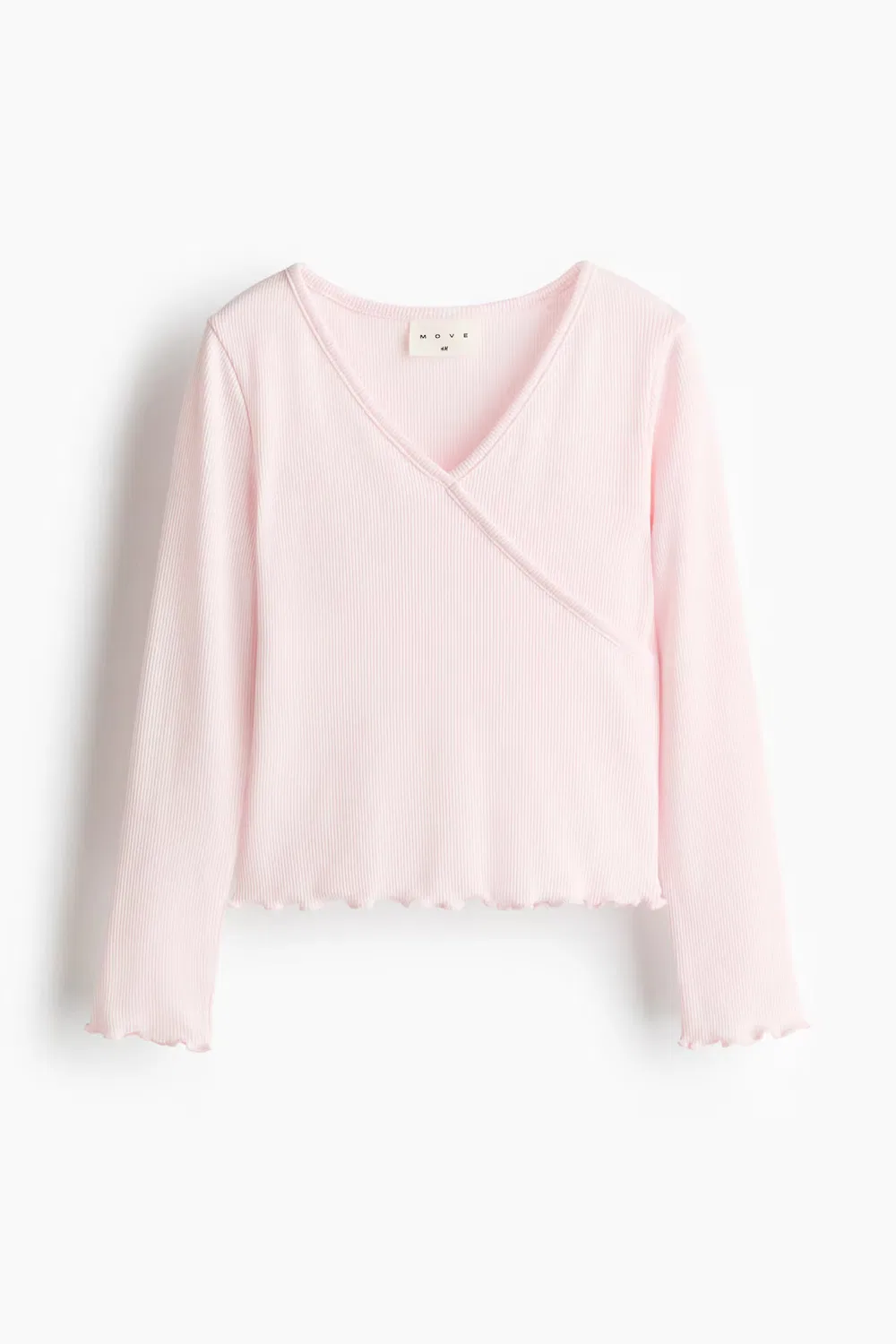 Спортивная рубашка с запахом H&M, Hellrosa — фото 4