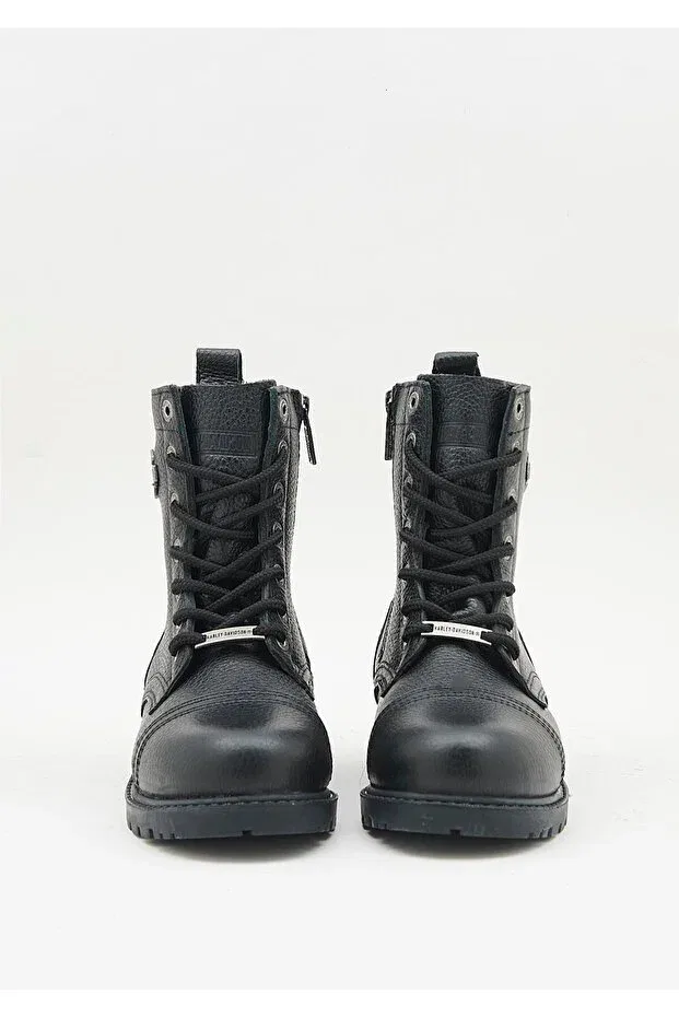 Детские ботинки для девочек кожаные Colmar f kids black leather boots Harley Davidson, Black — фото 3
