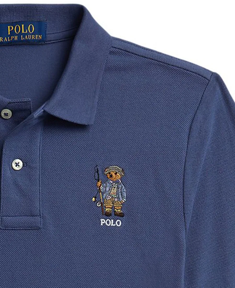 Поло из хлопкового пике Polo Ralph Lauren Old Royal — фото 3