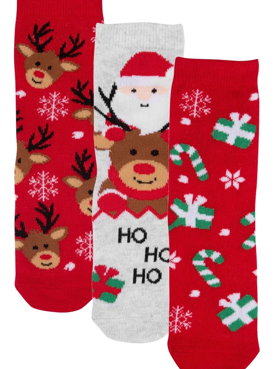 Носки United Labels «Rentier Santa Weihnachtssocken» разных цветов — фото 4
