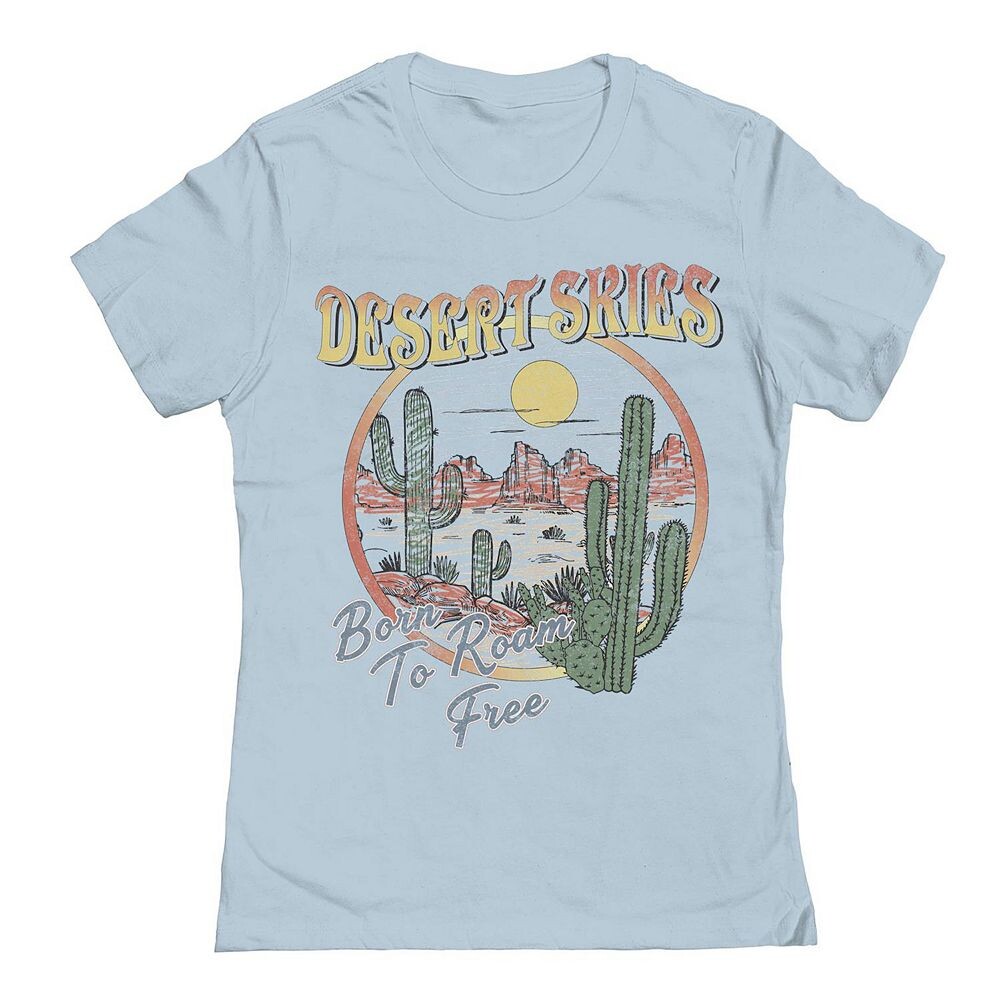 

Футболка Junior's Desert Skies с рисунком COLAB89 by Threadless, цвет Light Blue