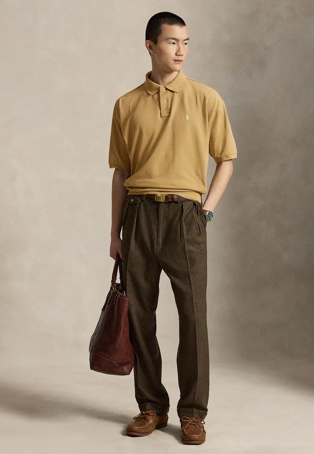 Рубашка поло Polo Ralph Lauren, Cafe Tan — фото 2