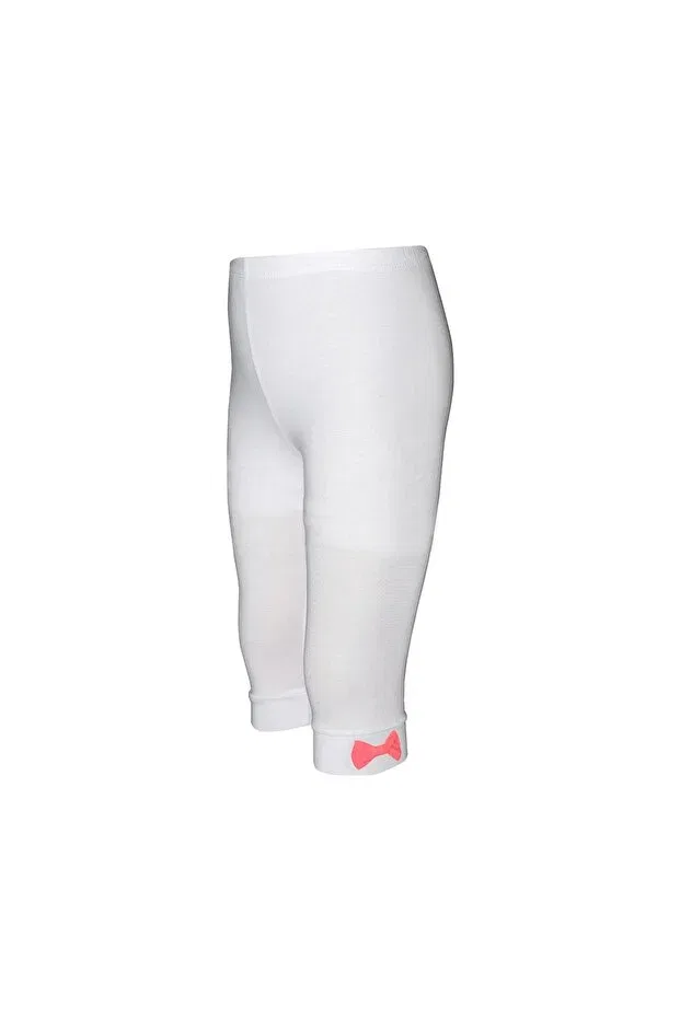 Детские леггинсы для девочек с бантом Lovetti, White
