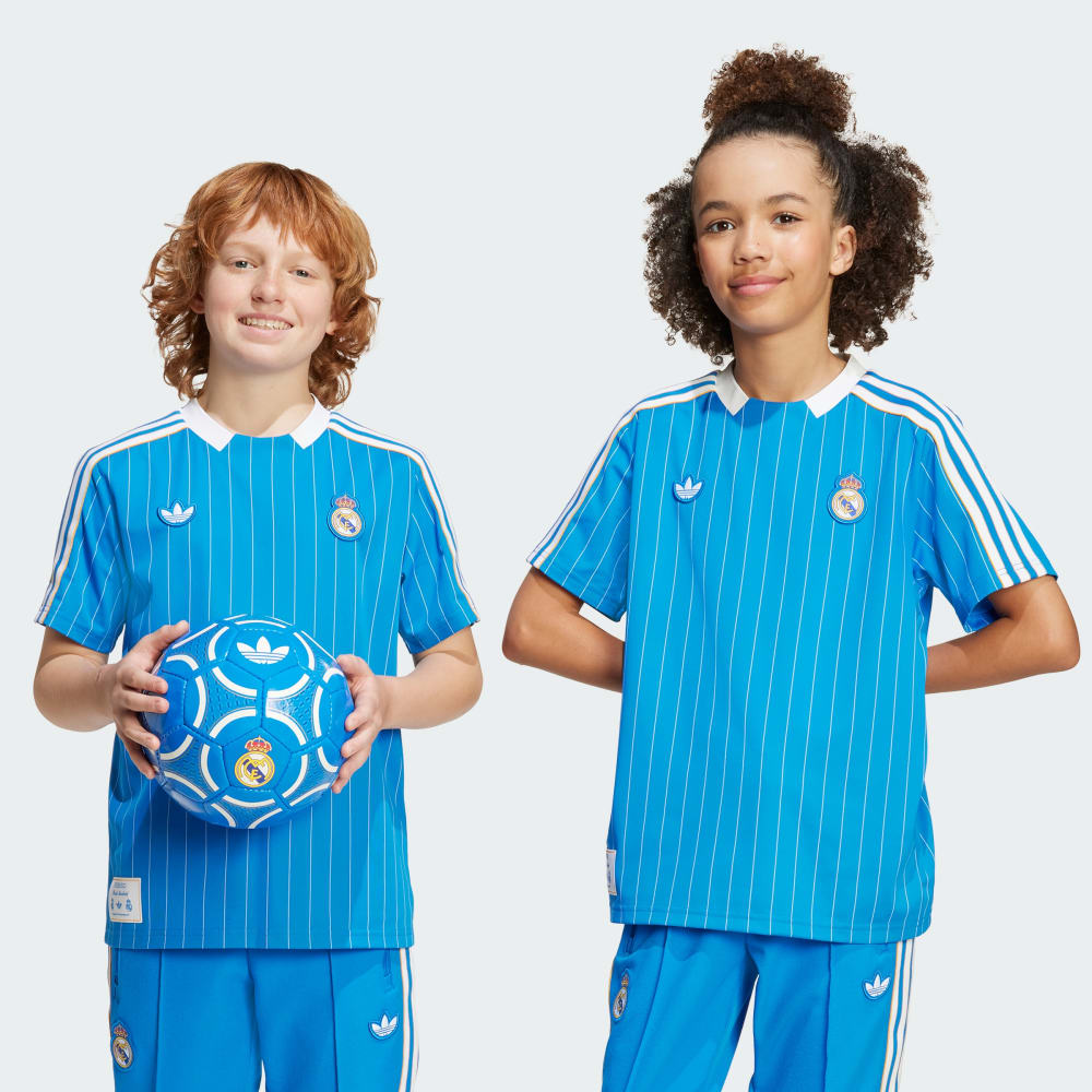 

Джерси Adidas Real Madrid Terrace Icons Jersey Kids, цвет Blue Bird/White