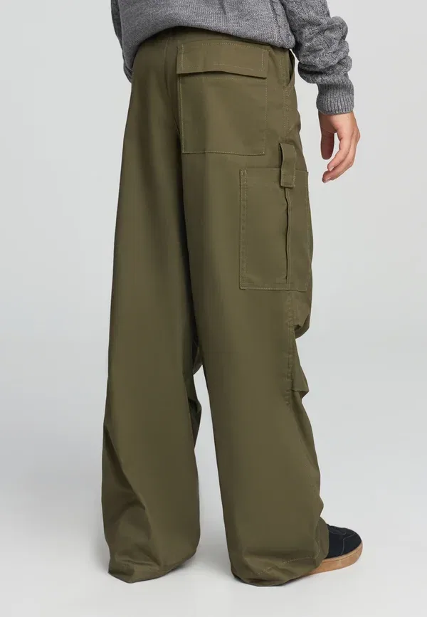 Брюки карго с эластичным поясом Con coulisse Terranova, Verde Militare, зеленый — фото 3