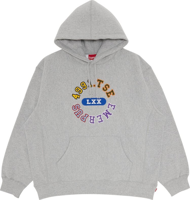 

Толстовка Supreme Reverse Hooded Sweatshirt 'Heather Grey', серый