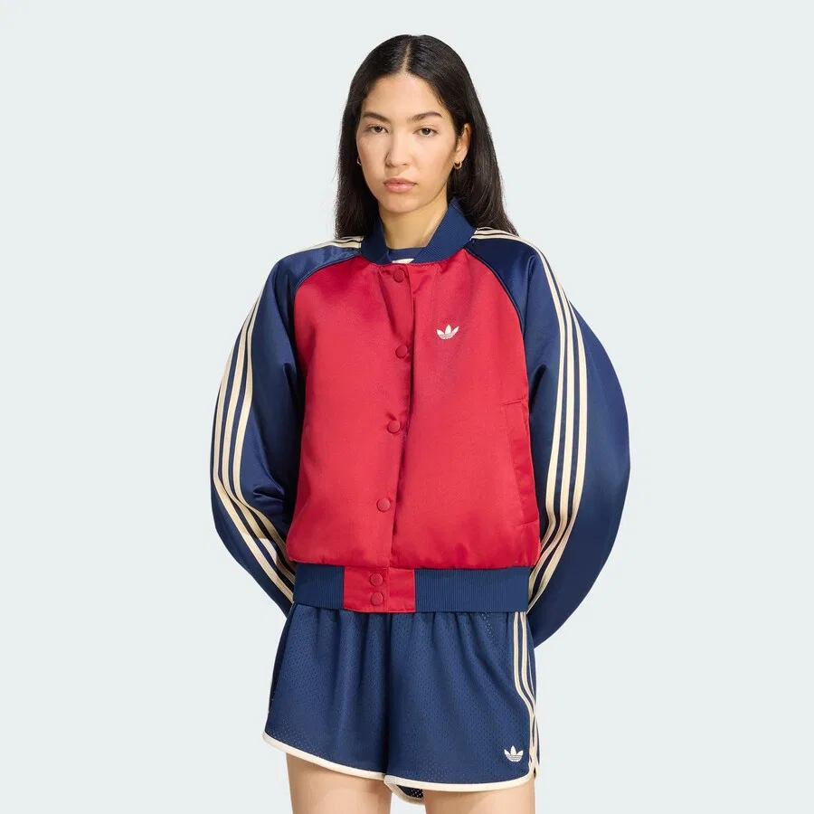 Куртка ADIDAS ORIGINALS Between-Season 'SST' красного цвета — фото 2