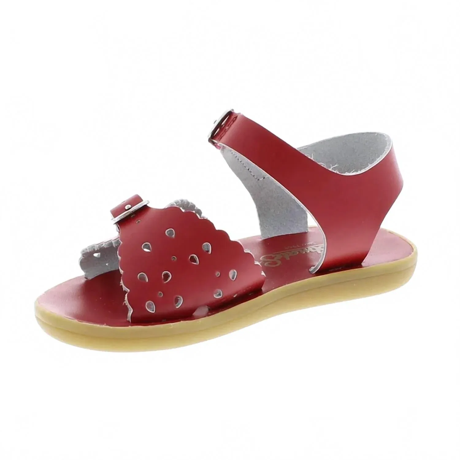Детские сандалии для девочек с открытым носом Ariel Footmates, Apple Red — фото 3