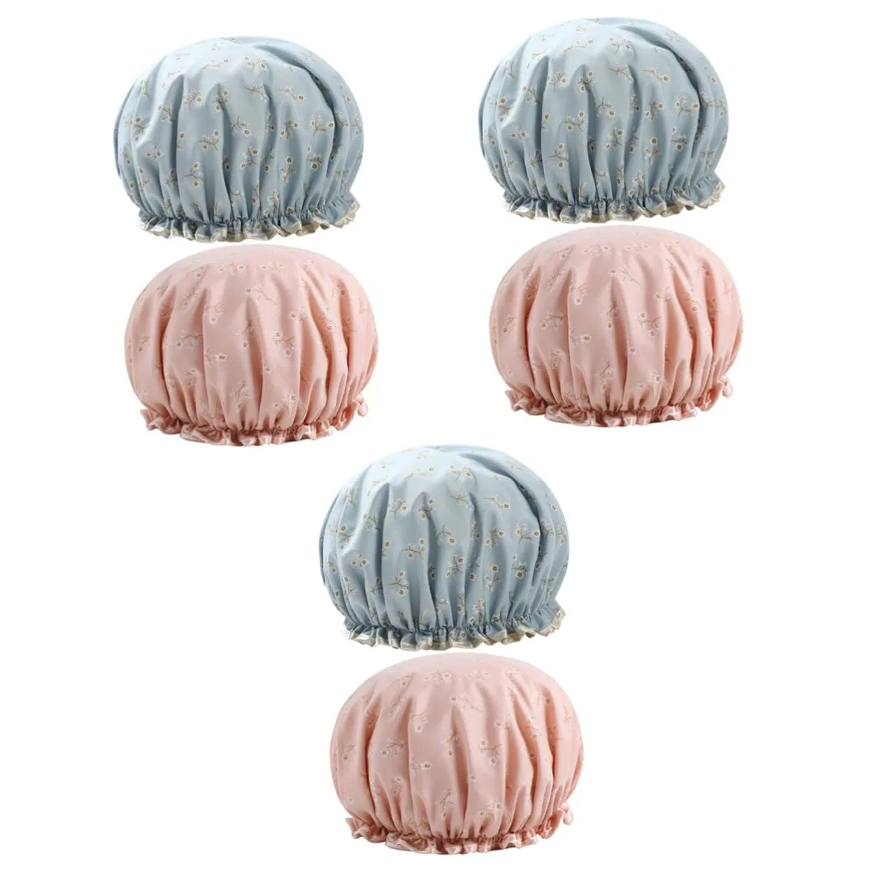 Шапочка для душа FRCOLOR, 6 шт, 27x11x3 см, Blue + Pink