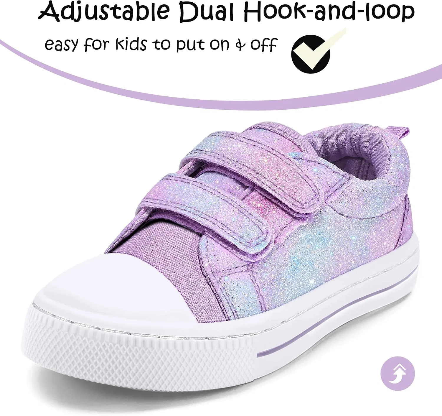 Детские кроссовки для мальчиков и девочек с мягкой подошвой K KomForme, Purple — фото 3