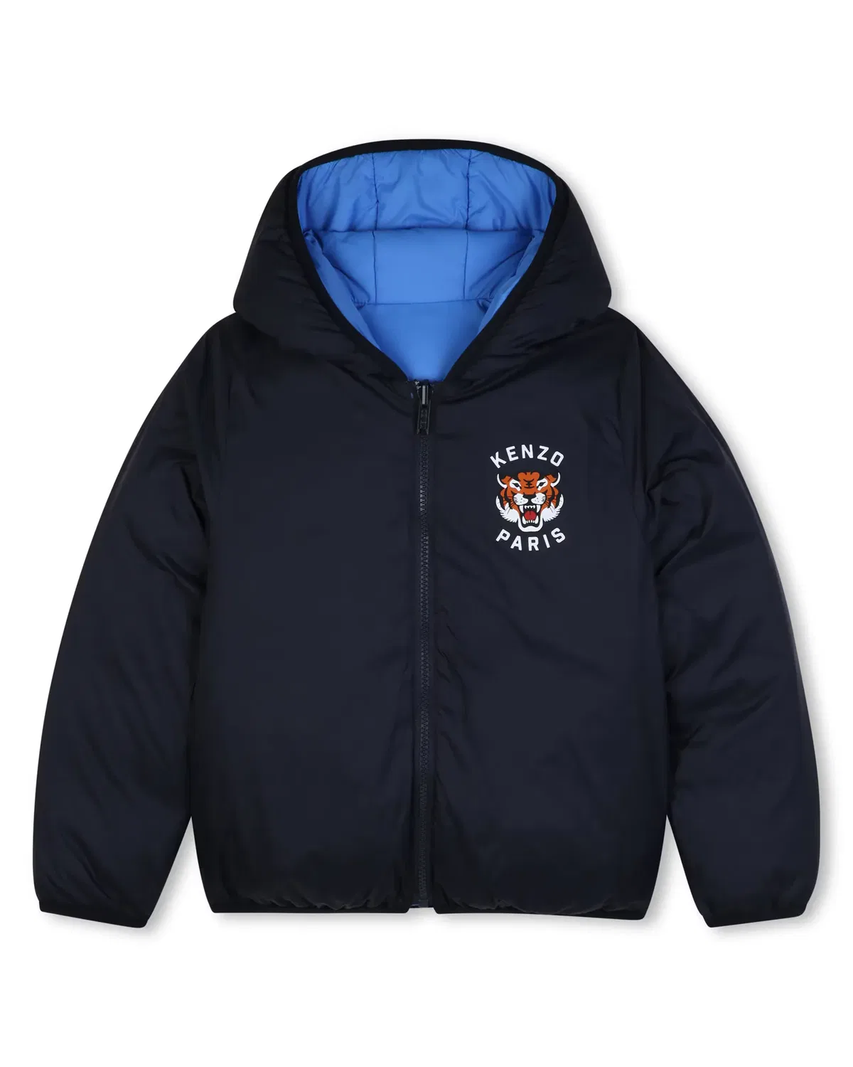 Детская куртка для мальчиков стеганая Kenzo Kids, Azul Marino — фото 2