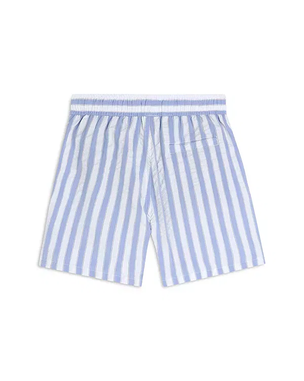 Детские плавки для мальчиков с принтом Striped Mid Length Swim Shorts Scotch & Soda, темно-синий — фото 2