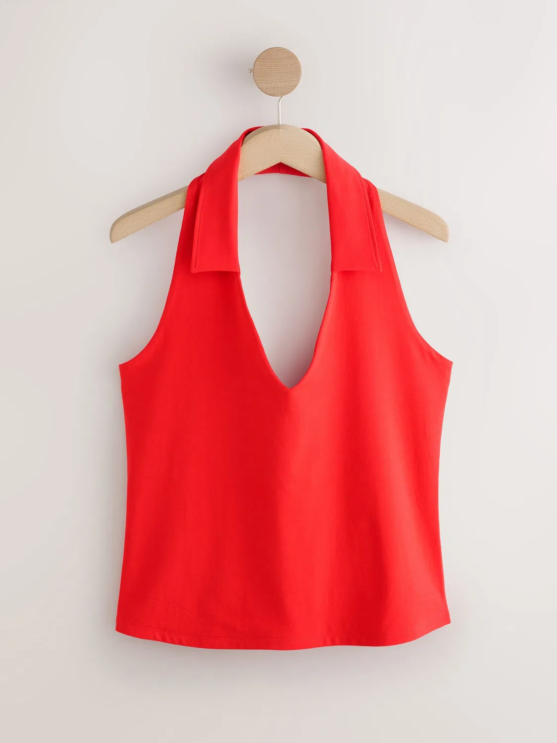 Топ с завязками на шее, модель Collar Halter Neck Next, красный — фото 4