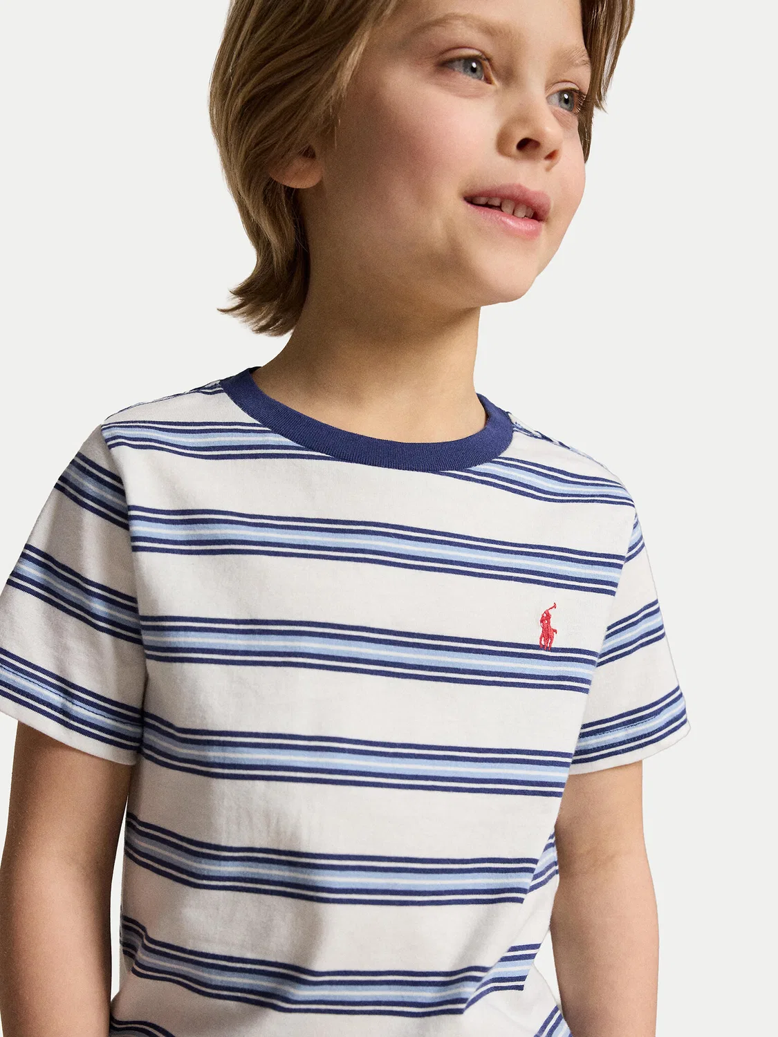 Футболка стандартного кроя для мальчика Polo Ralph Lauren, синий — фото 3