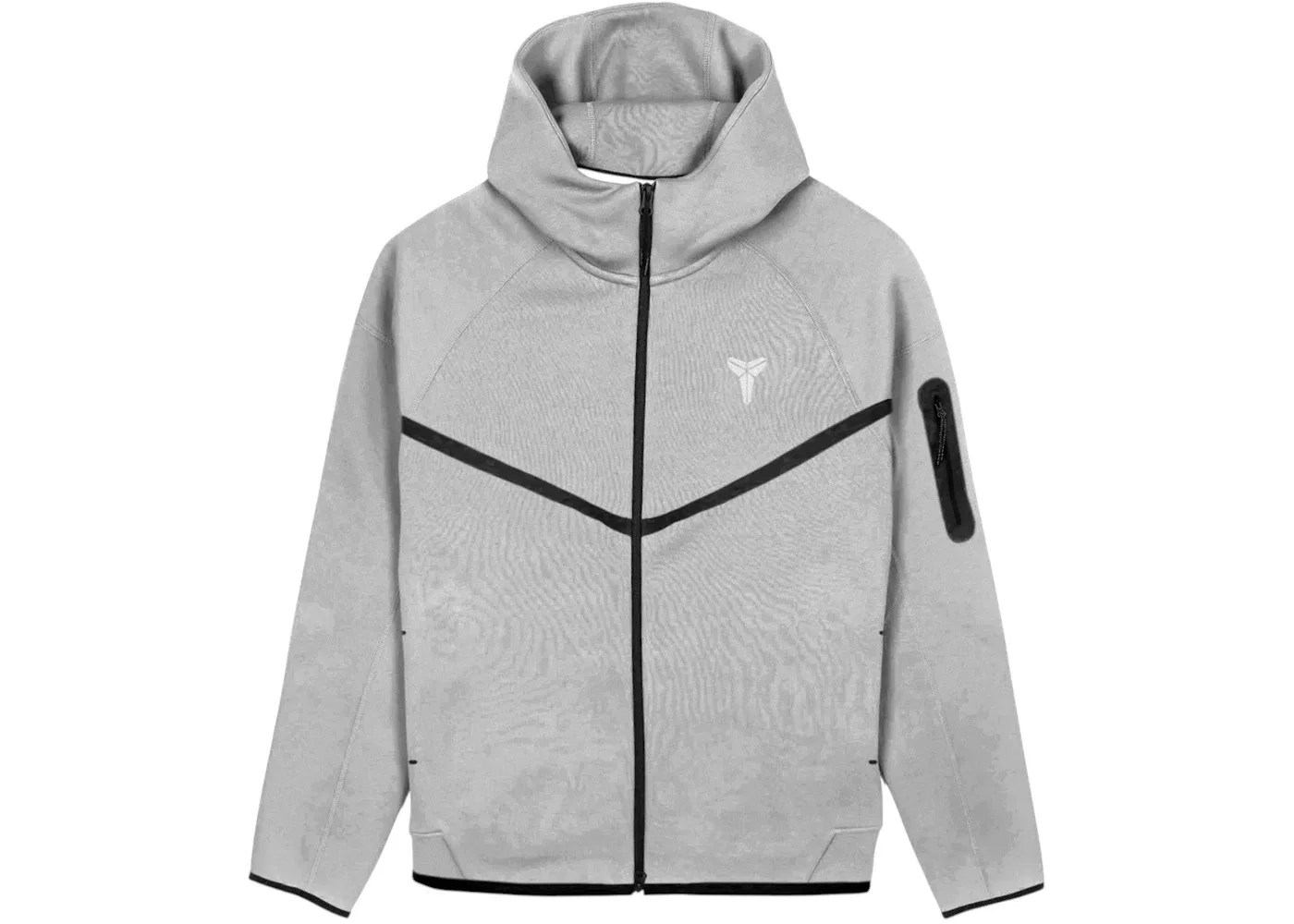 Мужская куртка-ветровка с технологичным флисом Tech Fleece Nike Kobe Bryant, Dark Grey Heather White