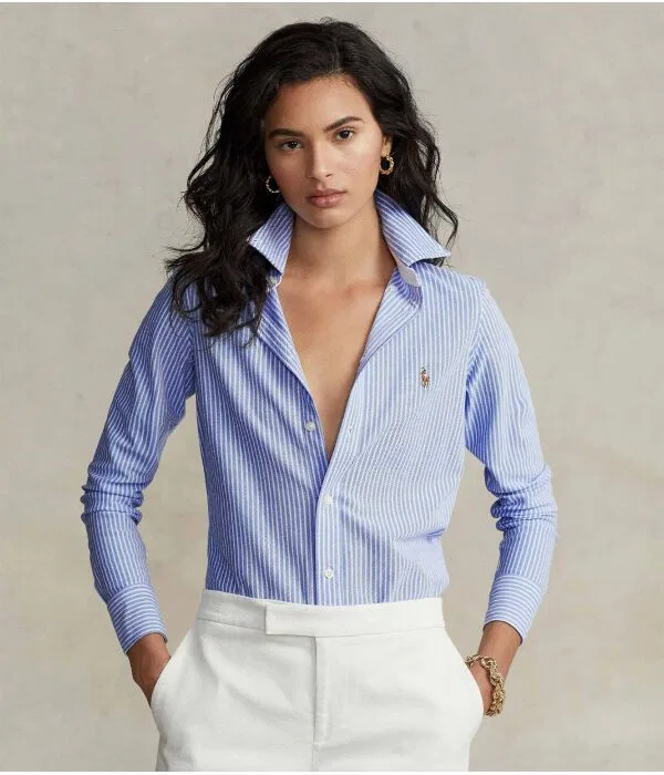 Женская рубашка с длинным рукавом Polo Ralph Lauren, Azzurro