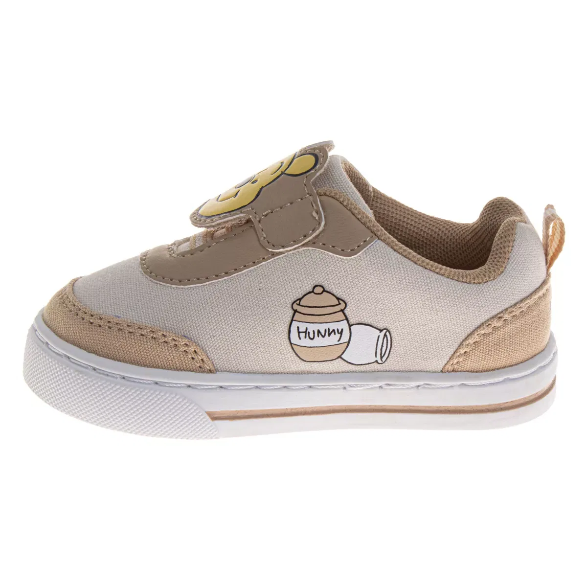 Детские кроссовки для девочек с принтом Disney Winnie The Pooh, Beige Yellow — фото 3