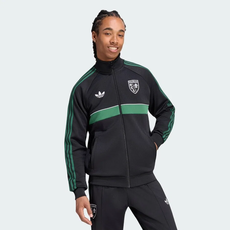Спортивная толстовка на молнии ADIDAS PERFORMANCE 'RC Lens Originals' черного цвета — фото 2