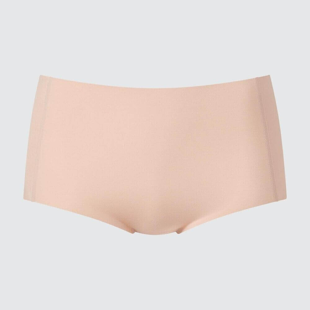 

Бесшовные трусы с высокой талией Uniqlo AIRism Tiangle, бежевый