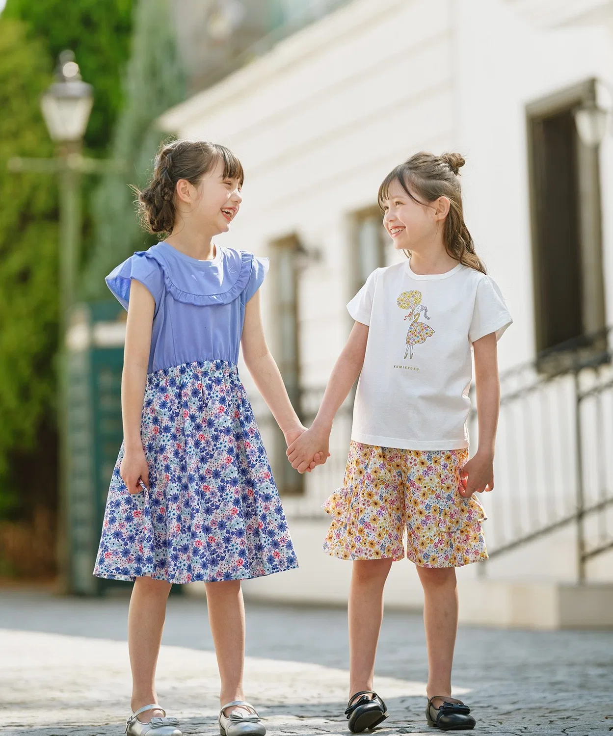 Детские шорты с цветочным принтом Kumikyoku KIDS, Pink — фото 4