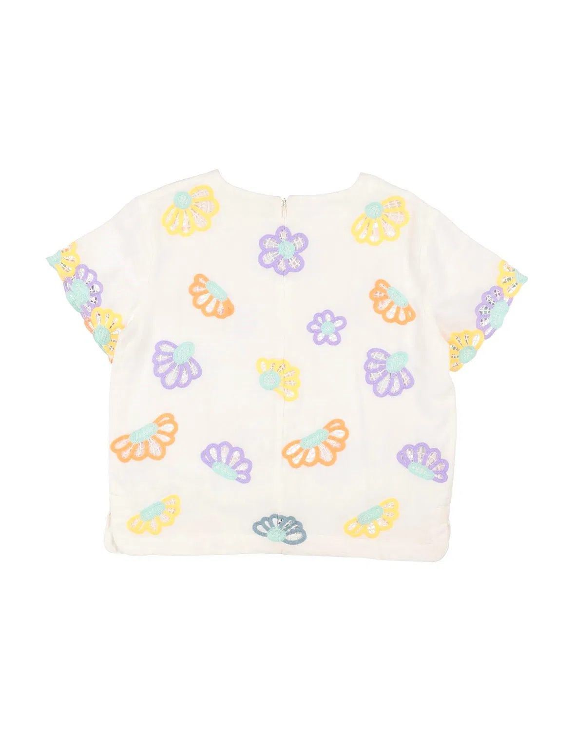 Подростковая блуза с вышивкой Stella Mccartney Kids, белый — фото 2