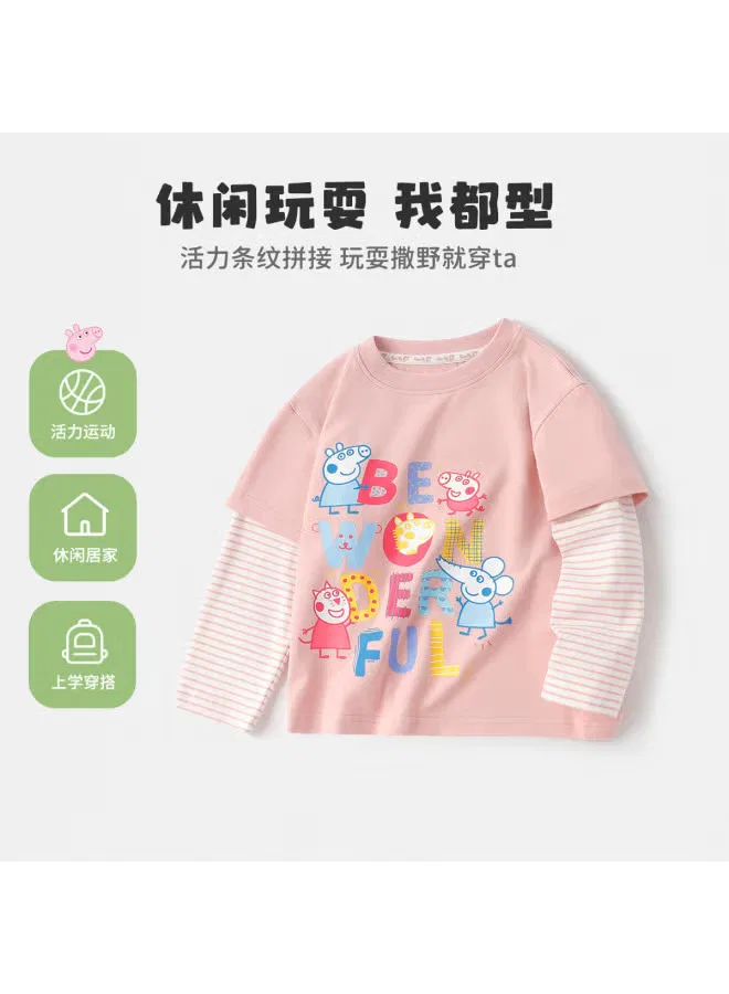 Футболка с длинным рукавом Peppa Pig, пыльно-розовый — фото 3