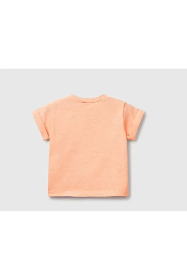 Детская футболка для девочек хлопковая United Colors Of Benetton, Somon — фото 3