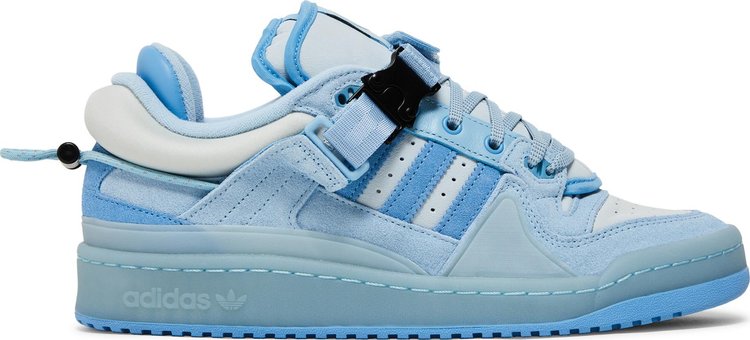 Кроссовки Adidas Bad Bunny x Forum Buckle Low 'Blue Tint', синий - фото