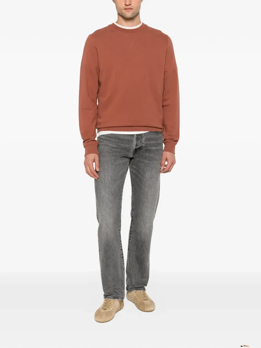 Выцветшие прямые джинсы Levi's, серый