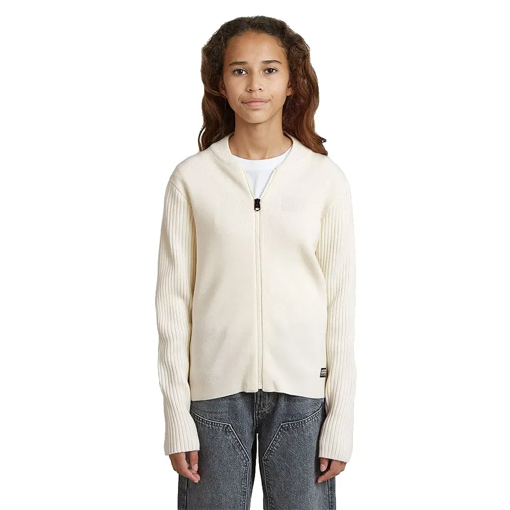 Свитер Hybrid Baseball full zip G-Star, бежевый