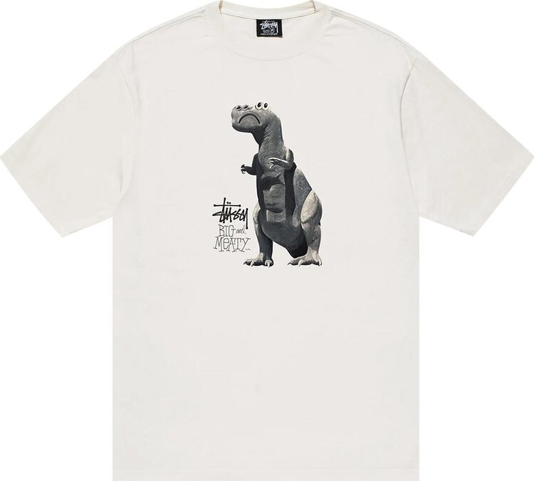Футболка Stussy Big & Meaty Pigment Dyed Tee 'Natural', кремовый — фото 2