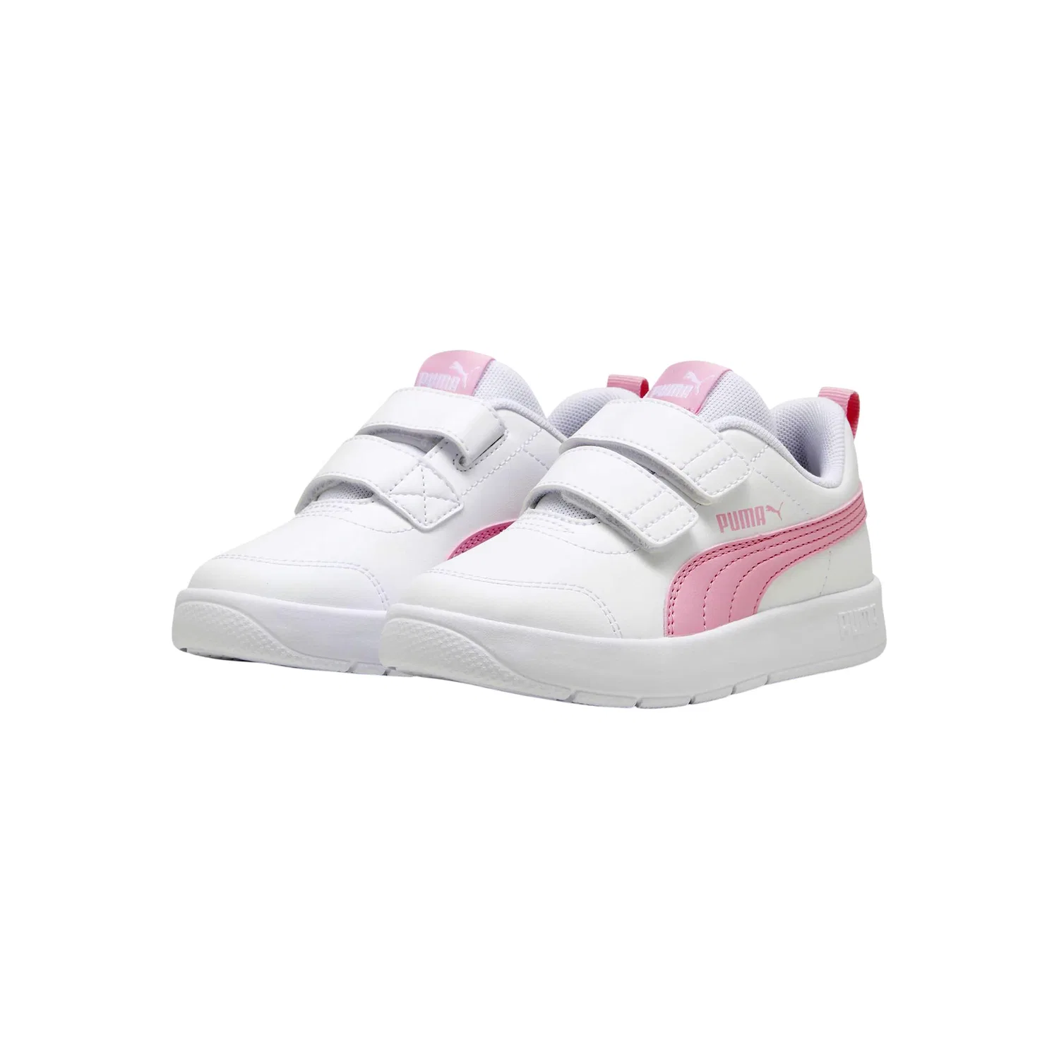 Детские кроссовки с повышенной гибкостью Courtflex V3 Puma, Weiß — фото 3
