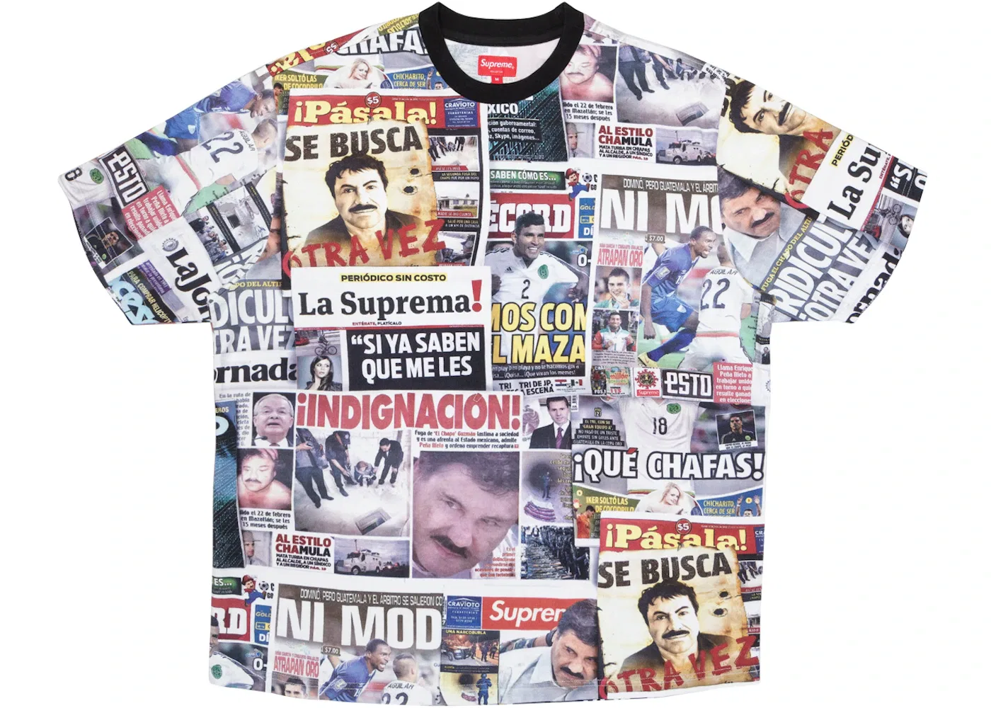 Мужская футболка с принтом Supreme S/S Top, Multicolor