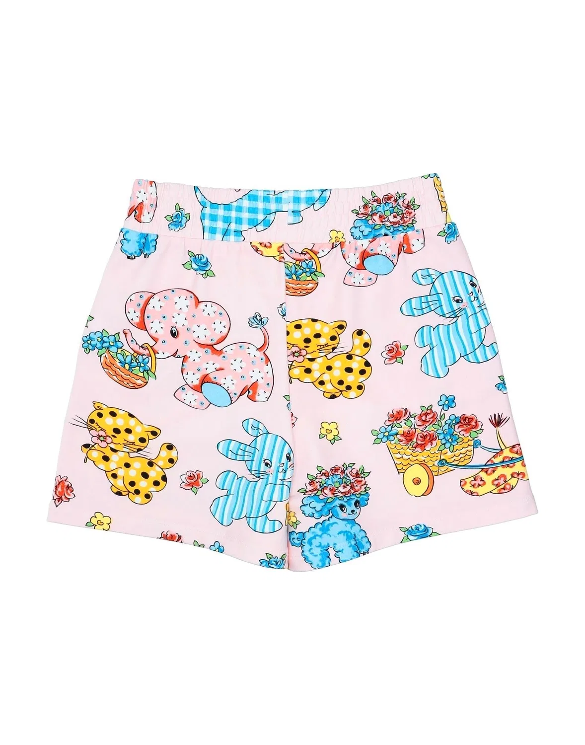 Детские шорты для девочек с принтом Moschino Teen, Light Pink — фото 2