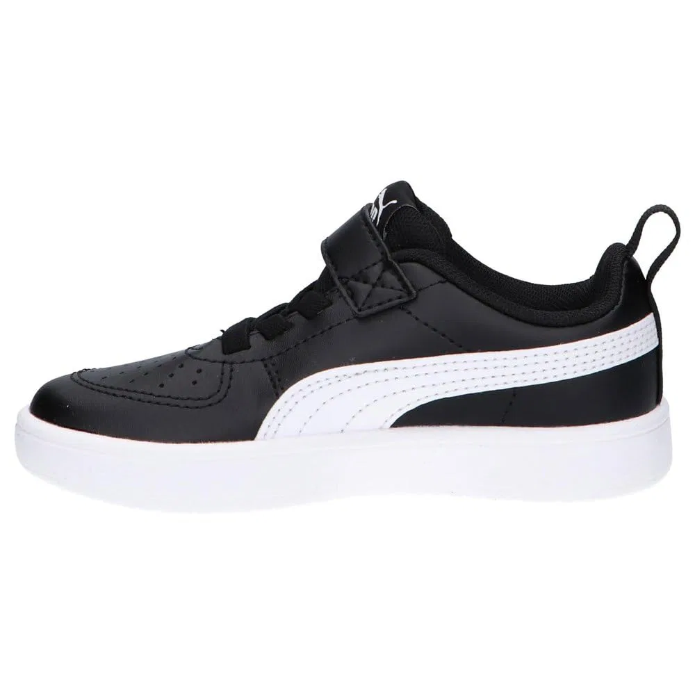 Детские кроссовки для мальчиков с закрытым носком Rickie Ac Ps PUMA, Black White 1 — фото 4