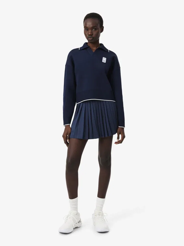 Юбка мини Heritage LACOSTE, плиссированная, Navy