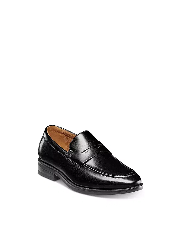 Детские лоферы для мальчиков с принтом Rucci Moc Toe Penny Loafers Florsheim Kids, черный
