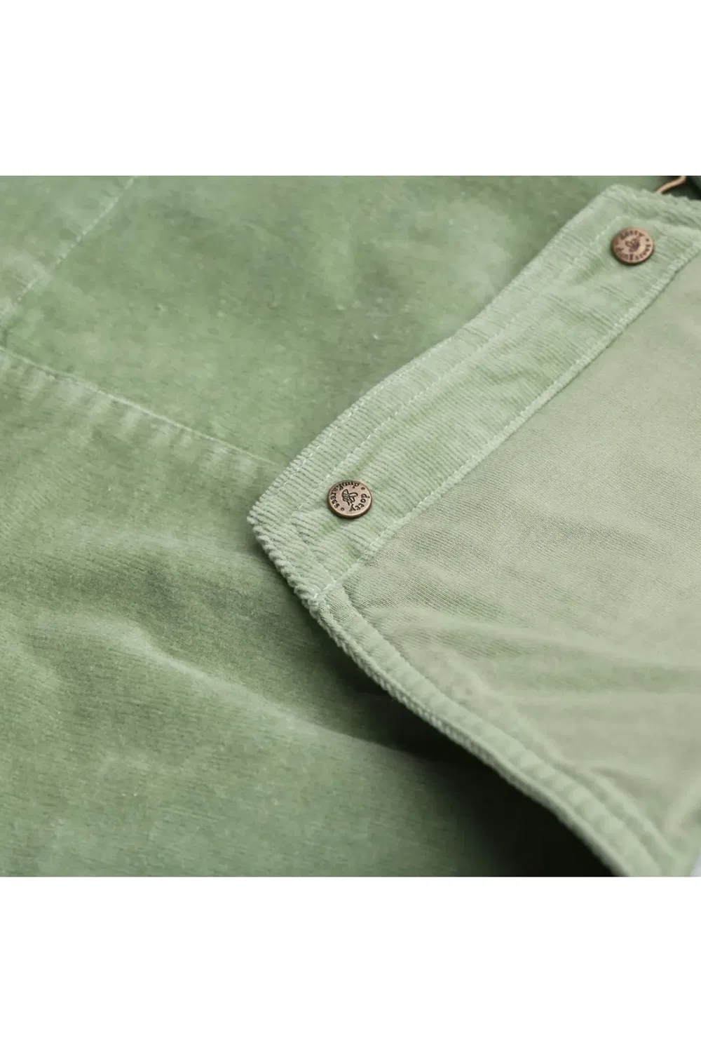 Детское платье из вельвета с длинным рукавом Dotty Dungarees, Green — фото 4
