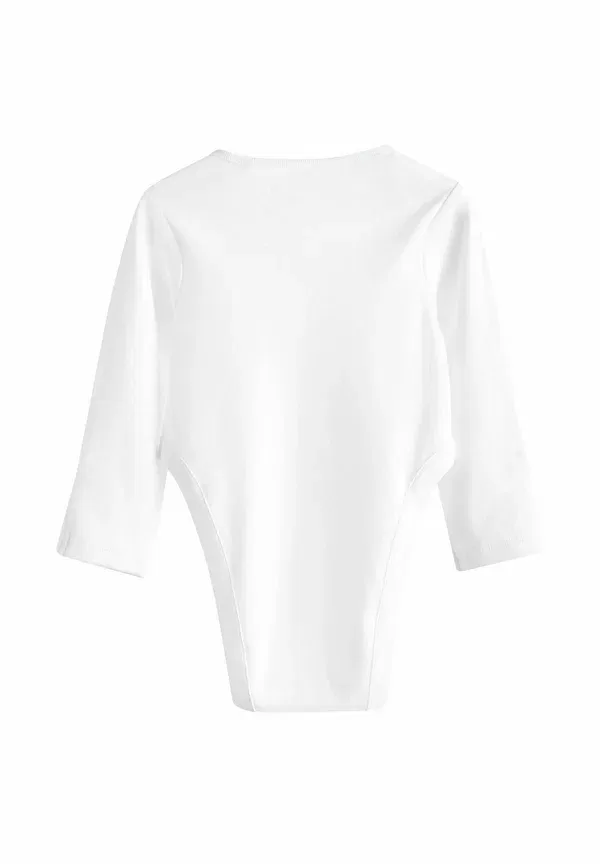 Комплект из 5 футболок с длинным рукавом Long sleeve 5 pack Next, белый — фото 3