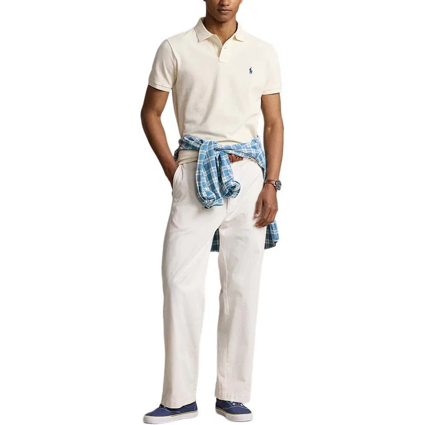 Мужское поло Milk White Polo Ralph Lauren, Milk White — фото 3