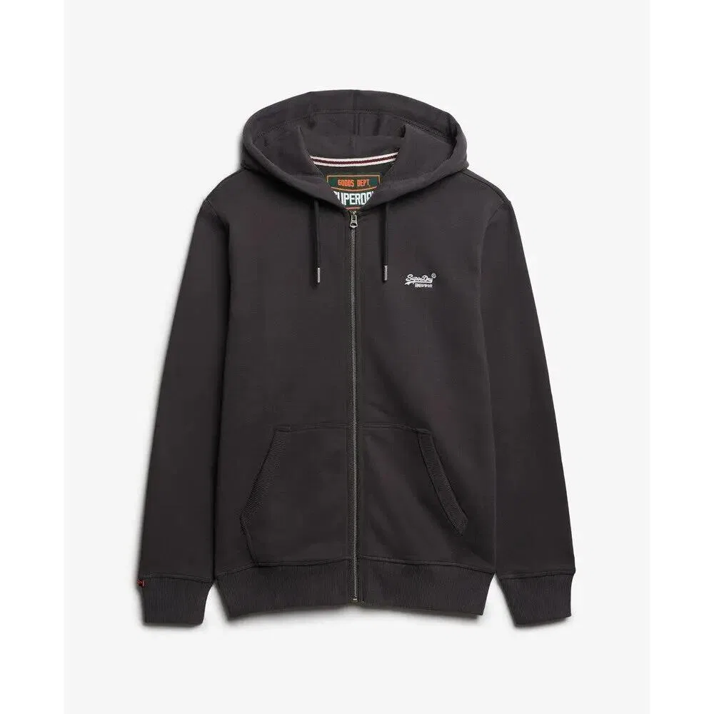 Мужское худи с длинным рукавом Logo Essential Superdry, Черный