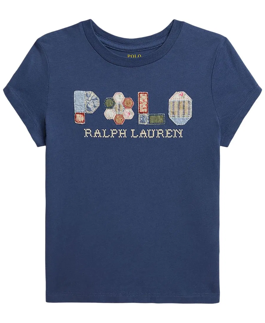 Футболка с коротким рукавом с аппликацией Polo Ralph Lauren, Old Royal
