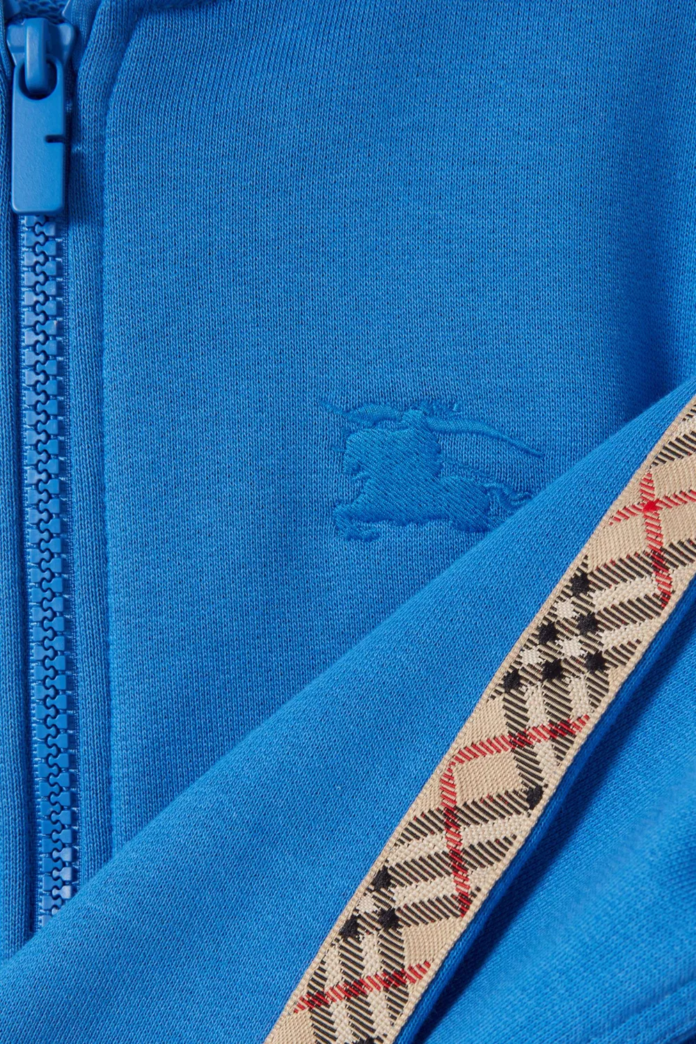 Худи на молнии с принтом Clyde Check Tape Burberry — фото 4