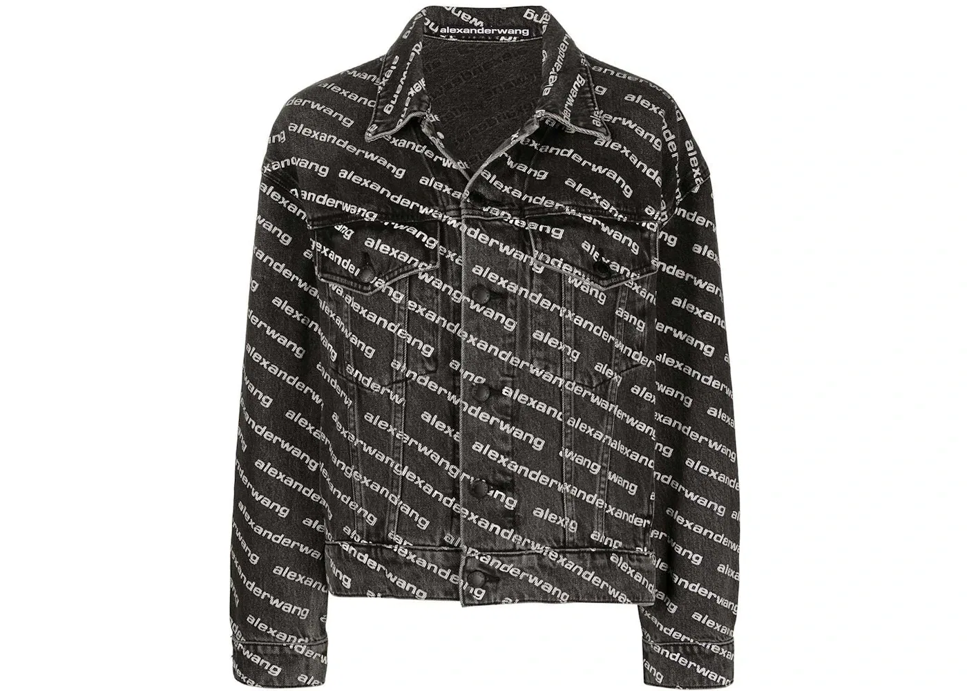 Женская куртка Alexander Wang, Grey Aged/White