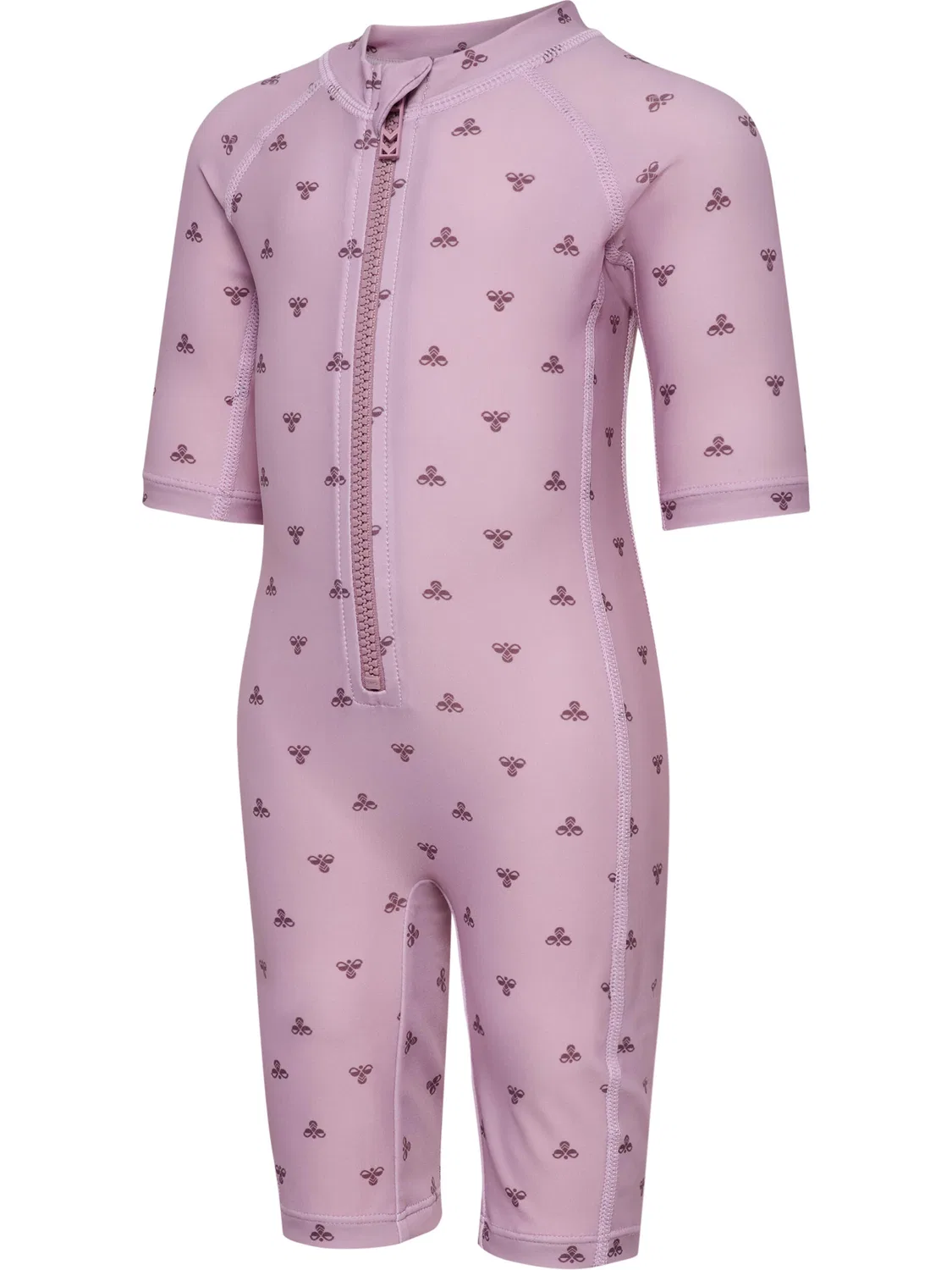 Детский купальник с длинным рукавом Hmlmini Bee Aop Swimsuit 3/4 Sl Hummel, Grauviolett — фото 3