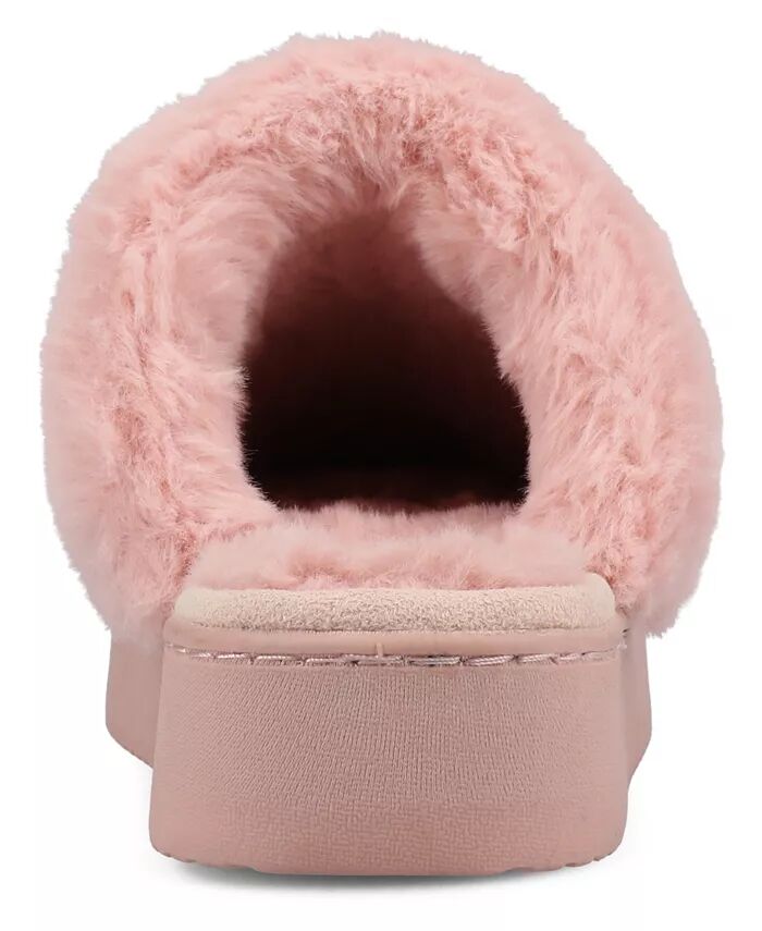 Женские тапочки на платформе со стразами Emmber Journee Collection, розовый — фото 3
