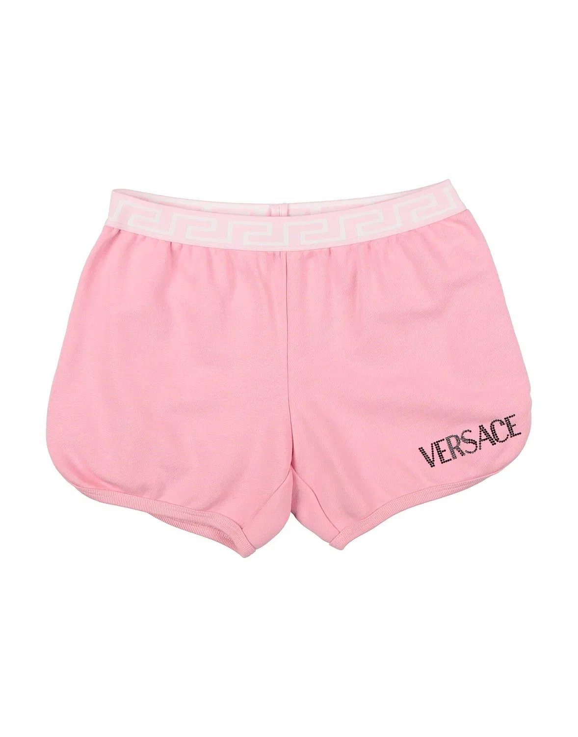 Детские шорты для девочек из французского терье Versace Young, розовый