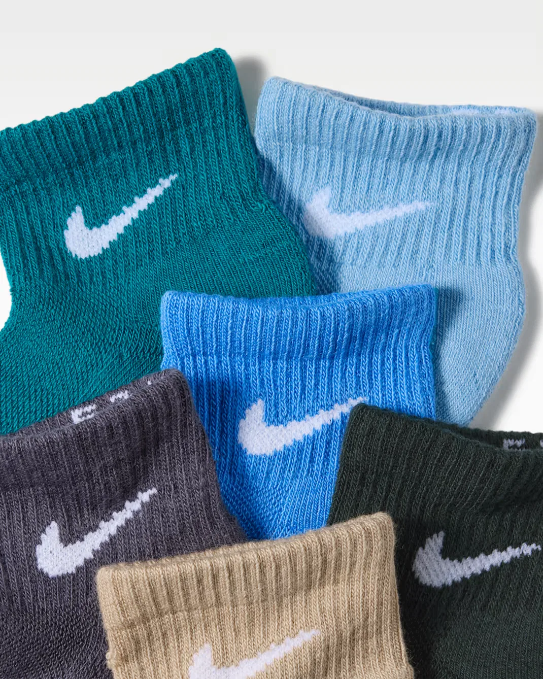 Детские низкие носки Dri-FIT Elevated Everyday Low (6 пар) Nike, Bright Spruce — фото 2